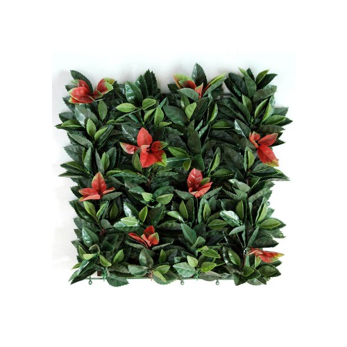 Planta semi-artificiala Ila, Mat Photinia UVR Green - 50 x 50 cm