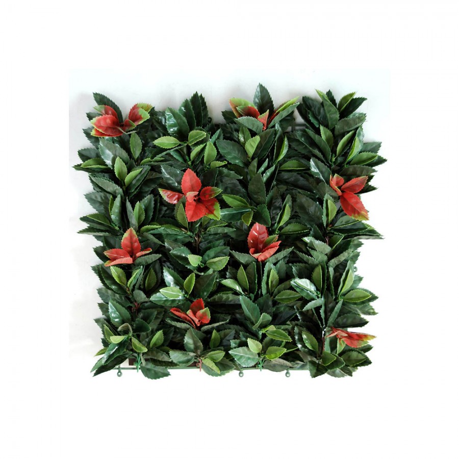 Planta semi-artificiala Ila, Mat Photinia UVR Green - 50 x 50 cm