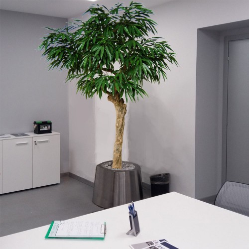 Planta semi-artificiala Ila, Longifolia Nidra Green - 250 cm