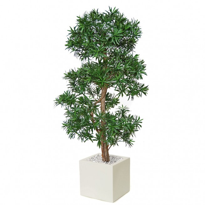 Planta semi-artificiala Ila, Podocarpus Multistep Green - 180 cm